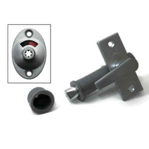 DX Insteekgrendel met WC Garnituur en Sluitpot DM50 BD70 Vernikkeld DRB4150 SCP