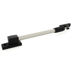 DX Telescopische Uitzetter Binnen- en Buitendraaiend 325-445mm RVS Finish-Voet Zwart RUZT130SF