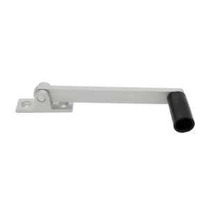 DX Raamvalschaar met Zwarte Roller 102mm Aluminium Geanodiseerd RVS 102 AS
