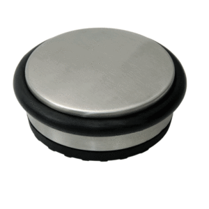 DX Deurstopper Vloermodel Losse Schijf RVS Finish/Zwart 85x38mm DST V LS 85SF