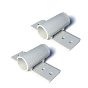 SECUBAR Twist Steunen Wit voor Barriere-stang Ø21,3mm ODD Set a 2 stuks 2010.365.120