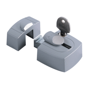 AXA Oplegslot 3015 Gelijkliggend Opbouwsluitkom Deuren/Ramen Verzinkt/Grijs gelakt 3015-00-90/G SKG*