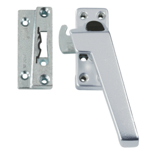AXA Raamsluiting 3318 Drukknop Rechts F1 Geanodiseerd Opbouw Sluitkom 3318-51-91/6