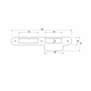MAUER 338 D+N Sluitplaat Afgerond RVS DIN LS