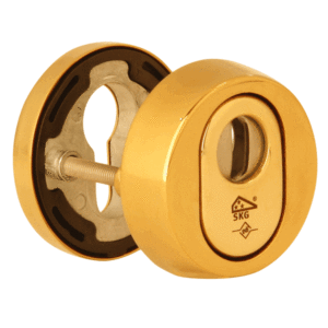 Dieckmann Veiligheidsrozetten D7256M Rond 55mm MESSING DD:35-65mm KTB SKG***