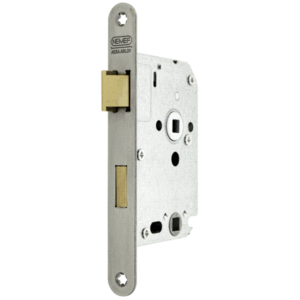 NEMEF 1200 Serie Binnendeurslot Badkamer/WC-Slot WC63 DM50 1264/17 RVS LS/RS (incl. Sluitplaat)