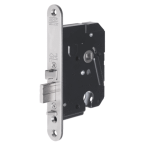 NEMEF Veiligheidsslot Zelfsluitend 4100 Plus 4119/28 Afgerond PC55 DM50 RVS Din LS/RS SKG**