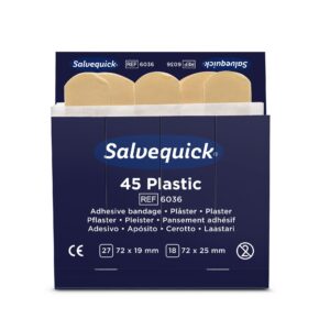 Salvequick 6036 navulling 45 plastic pleisters - 1 stuk