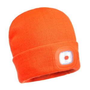 Portwest muts met LED lamp - Oranje