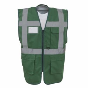 Veiligheidshesje met rits groen - L