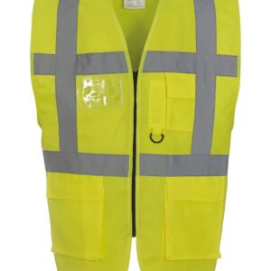 Veiligheidshesje met rits geel - 3XL