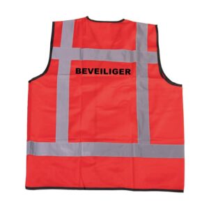 RWS veiligheidsvest beveiliger rood - RWS veiligheidsvest beveiliger rood