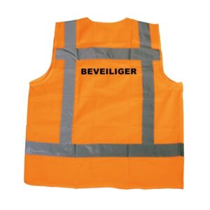 RWS veiligheidsvest beveiliger oranje - RWS veiligheidsvest beveiliger oranje