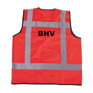 RWS veiligheidsvest BHV rood - RWS veiligheidsvest BHV rood