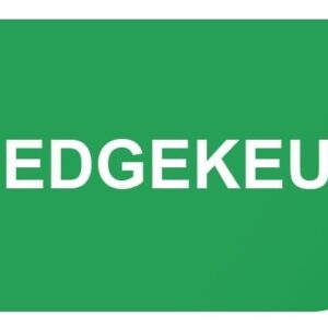 Keuringssticker goedgekeurd zonder datum rechthoek 50 x 25 mm - 100 stuks (op rol)