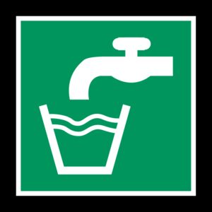 Drinkwater - 200 x 200 mm - Sticker