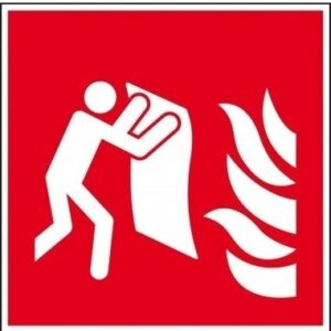 Branddeken - 100 x 100 mm - Kunststof bord