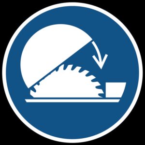 Gebruik de verstelbare kap van de tafelzaag gebods- Ø 100 mm - Kunststof bord