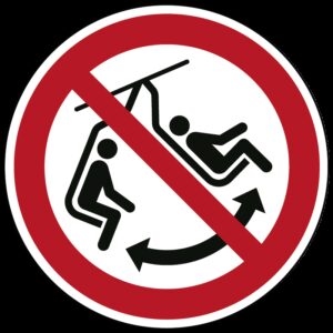 Niet schommelen met het stoeltje - Ø 100 mm - Kunststof bord