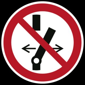 Niet schakelen - Ø 100 mm - Sticker