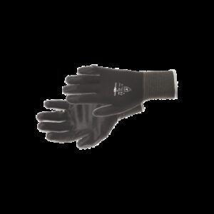 Safe Worker Nylonflex handschoenen zwart PU coating - Maat 8
